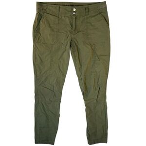 Prana Green Hiking Outdoor Pants Women's Size 12